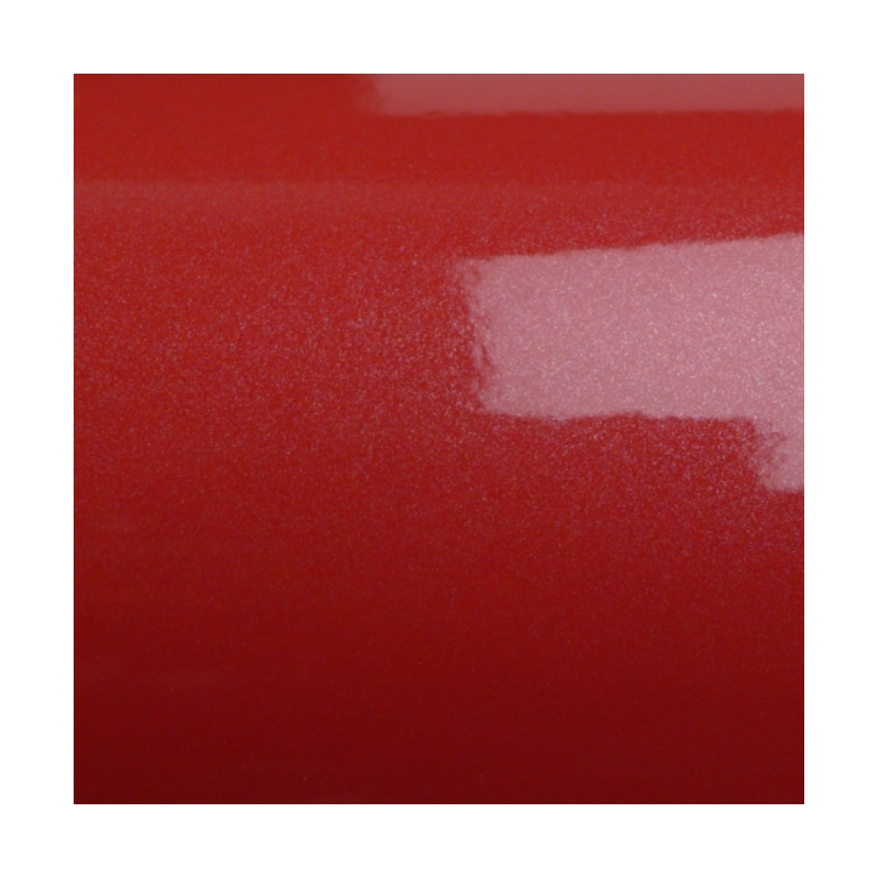 Vue du film de covering 3M 2080 de couleur rouge et de texture brillante