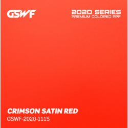 GSWF PPF Infused color Crimson Red - Satiné (semi-brillant)