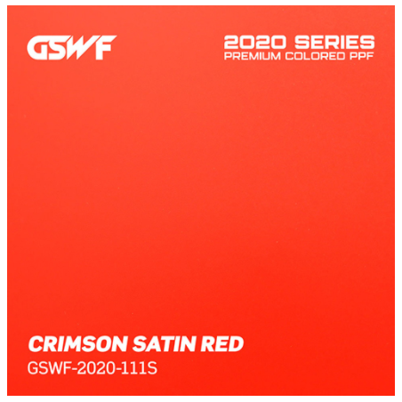 GSWF PPF Infused color Crimson Red - Satiné (semi-brillant)